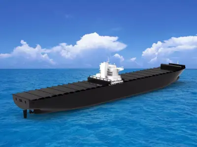 container-ship 3D model