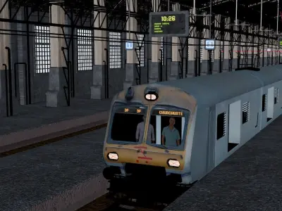 Churchgate Railway Station - Bombay 3D model
