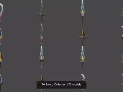70 Sword Collection 3D Model Pack