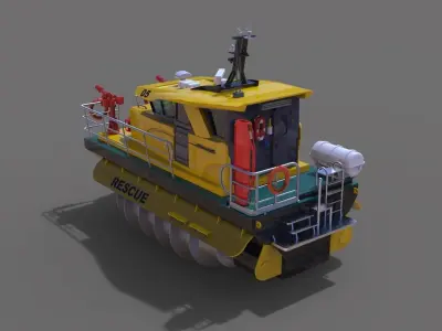 Arctic Rescue Vehicle 3D print model