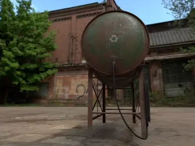 watertank Low-poly 3D model