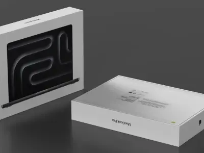 16-inch Apple MacBook Pro Packaging Box 3D model