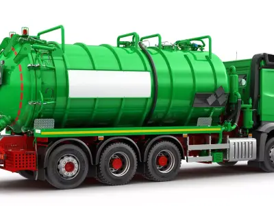 Vacuum Truck 8X4 3D model