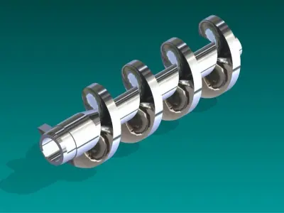 Worm Screw Free 3D model