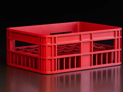 Plastic Crates Free 3D model