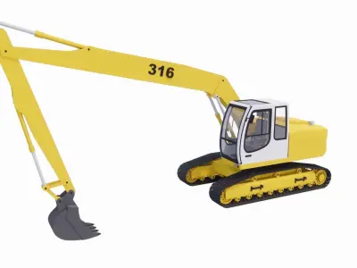 large excavator  3D print model