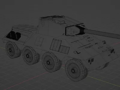 Armoured Fighting Vehicle 3D model