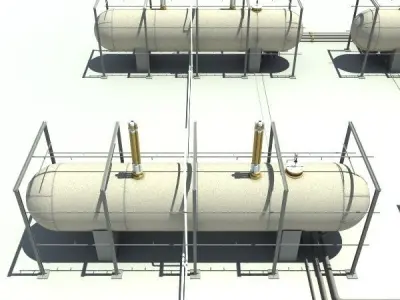 Gas Tank 3D model shop