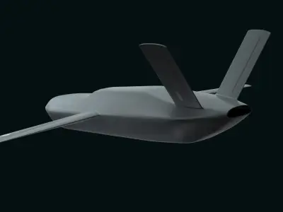 LANCA stealth fighter 3D model