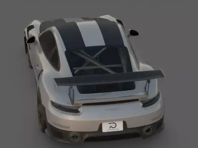 2018 Porsche 911 GT2 RS 3D Model  Widowmaker Performance 3D model