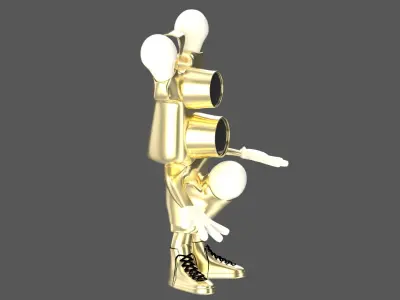  Cartoon Bulb Holder v1 Pendant 