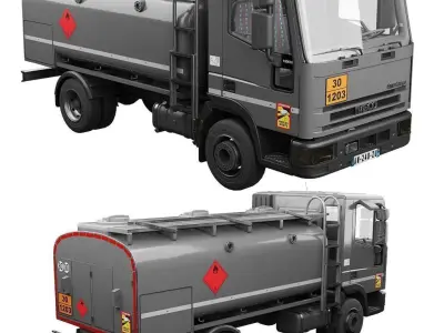 Iveco Eurocargo 100E18 2001 3D Model Pack
