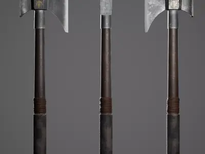 War Hammer Axe Low-poly 3D model