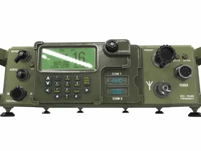Radio military 4 3D model