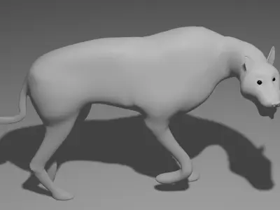 Wolf Wolf the dangerous dog Free 3D model