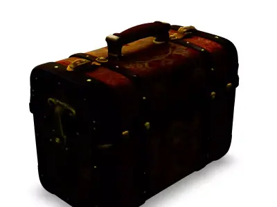 Antique Ornate Treasure Chest Low-poly 3D model