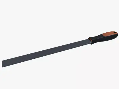 Iron file Low-poly 3D model