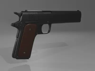 Colt 1911 Low-poly 3D model