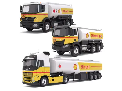 SHELL Truck Fuel Collection 3D model