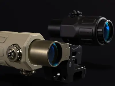 EOTech G33 Magnifier Low-poly 3D model