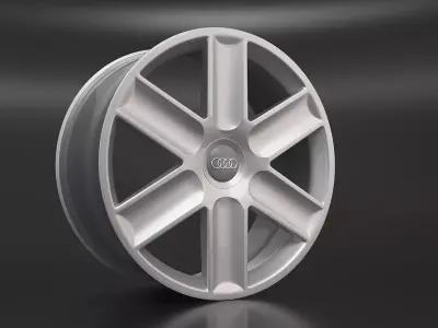 Wheel 3d Model audi 3D model