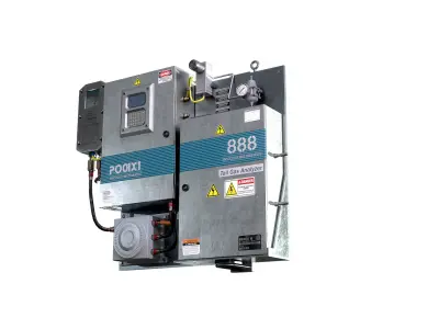 Industrial Tail Gas Analyzer Low-poly 3D model