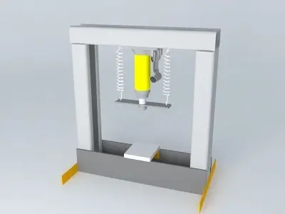 Manual hydraulic press 4 tons Free 3D model