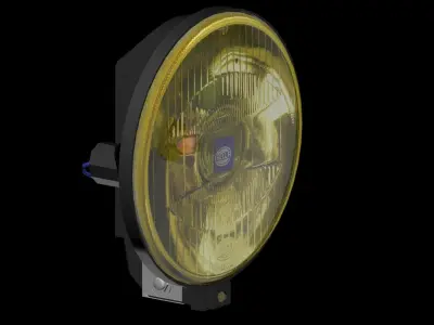 Hella Comet 500  Low-poly 3D model