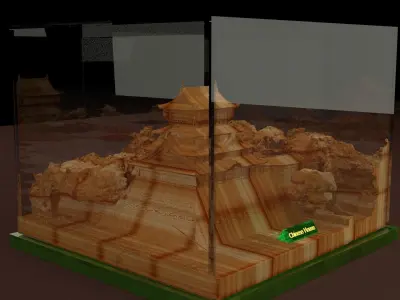 Chinese ancient house  3D model buy