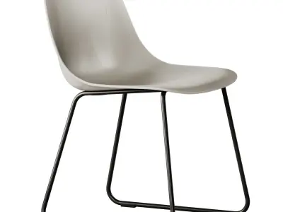 Fiber Side Chair Sled Base by Muuto 3D model