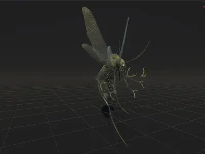 FlyingBug1 A1 Low-poly 3D model