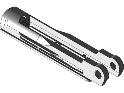 Pistola P08  Luger Low-poly 3D model