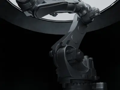 High-Quality Westworld Inspired Robotic Arm 3D model