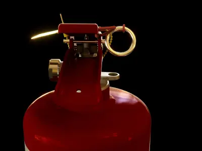 Medium Size Fire Extinguisher 3D model