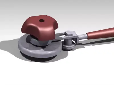 Glass Jar and can lid closing machine 3D model