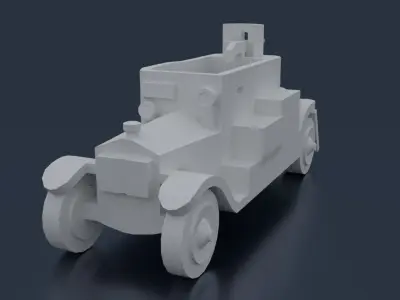 Minerva Armored Car 3D print model