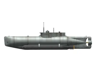 U XXVII Seehund 3D model