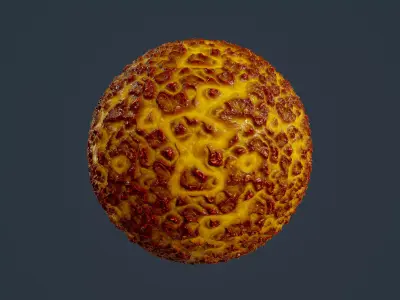 Sci-fi Alien Creature Environment Seamless PBR Texture 05 Texture