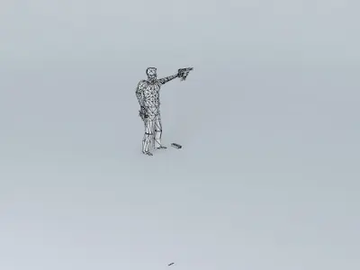 Concept Automatic Pistol - S.P.R.I.N.T  Free 3D model