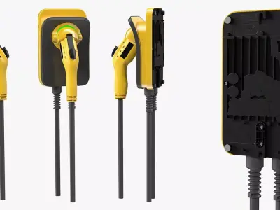 Electric Car Charging Connector Generic 3D model
