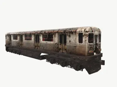 Subway metro Low-poly 3D model