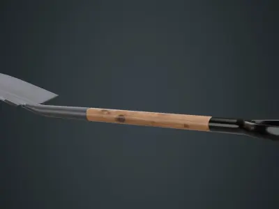 Shovel 1A Low-poly 3D model