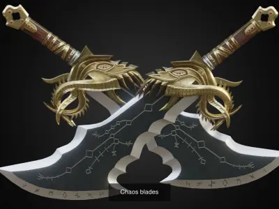 Chaos blades collection 3D Model Pack