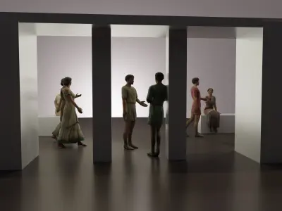 Rigged Roman Civilian Men and Women 3D Model Pack