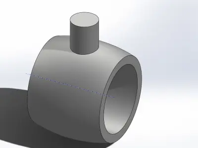 Rotary Piston Oil Pump - Solidworks Tutorial 3D model
