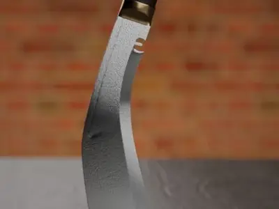 Nepali Legendary War wepon Khukuri Low-poly 3D model