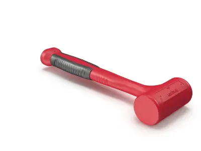 SO 32oz Dead Blow Soft Grip Handle Hammer Low-poly 3D model