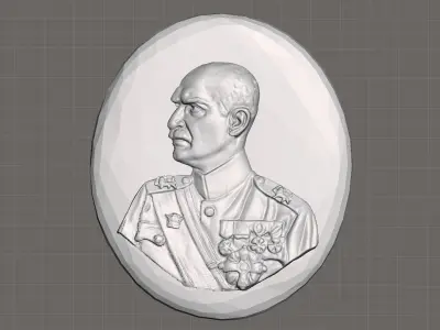 Reza Shah Pahlavi 3D print model