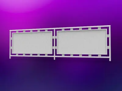 Industrial railing  3D print model purchase