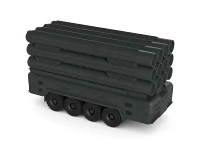 Military MRL 3D model from CGTrader - PBR